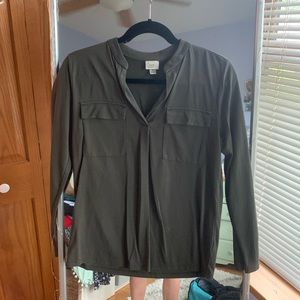 Army green Target dress shirt